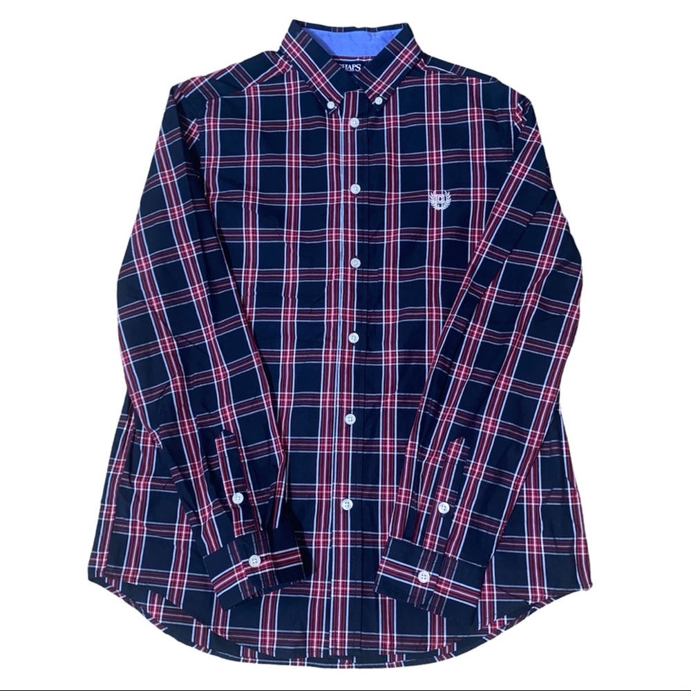 Boys Chaps Long Sleeve Buttoned Dress Shirt